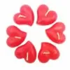 Velas corazón pequeñas  x 6 Und