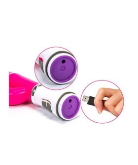 Alternative view of Vibrador doble estimulación USB
