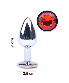 Plug anal tipo joya metálico pequeño