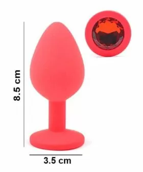 Plug Anal Tipo Joya silicona mediano