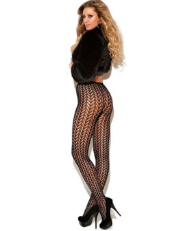 Media malla cintura color negro - talla única