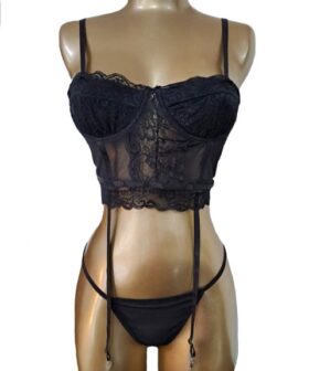 Conjunto 39043 color negro -Talla Unica